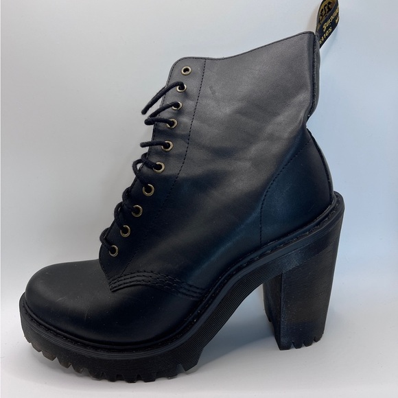 Dr. Doc Martens Kendra Women’s Leather Heeled Boot  Black size 7 - Picture 7 of 15